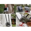 SUNNYLIFE Suporte de alça de pescoço e ombro para comando DJI RC 2 / RC 1 - Tecido de nylon preto com ganchos de liga de alumínio