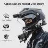 PULUZ Suporte de queixo para capacete de mota para GoPro Hero 12 11 Mini 10 9 8 7 6 5 4 3+ Max - PU927B