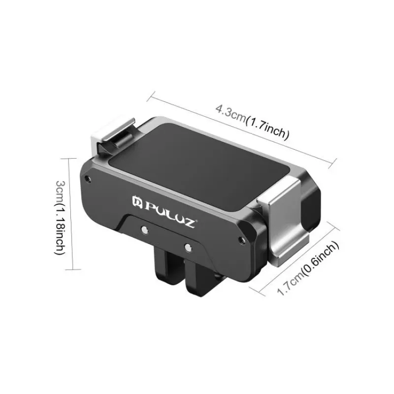 PULUZ PU995B suporte adaptador 1/4 + sistema GoPro para DJI Osmo Action 4 / 3