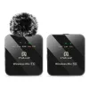 PULUZ PU3153B Microfone Bluetooth sem fios 3,5 mm TRS/TRRS para telefone e câmara
