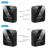 PULUZ PU3153B Microfone Bluetooth sem fios 3,5 mm TRS/TRRS para telefone e câmara