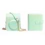 LOVEINSTANT Kit 2-em-1: Capa protetora + álbum de fotos para Fujifilm Instax Mini 12 - Verde