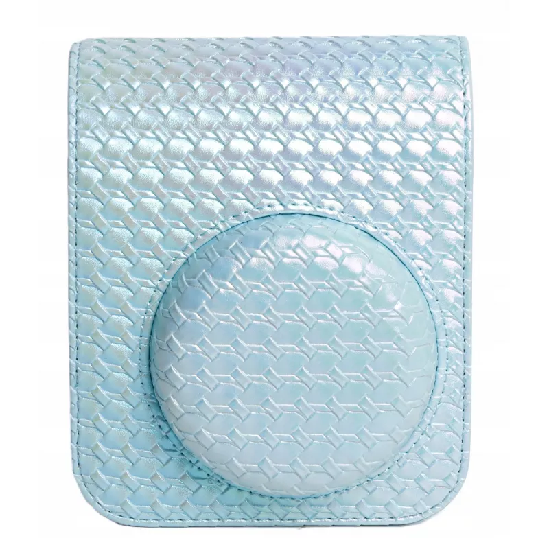 LOVEINSTANT Conjunto 2-em-1: Capa protetora para Fuji Instax Mini 12 + álbum de fotos para 64 fotos, Azul