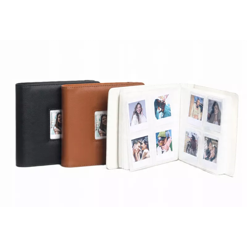 LOVEINSTANT Álbum 36 páginas 288 fotos para câmara instantânea Polaroid Go, Preto