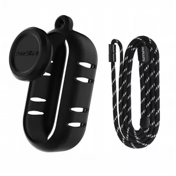 SUNNYLIFE Capa protetora de silicone com tampa de objetiva para Insta360 Go 3s - Preto