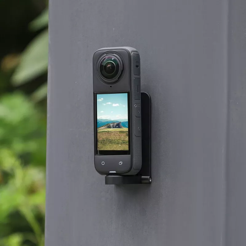 SUNNYLIFE Placa de montagem magnética para Insta360 X4/X3, DJI Action 3/4, série GoPro Hero - Preto