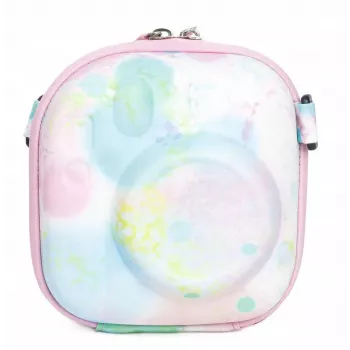 LOVEINSTANT Capa protetora para Fujifilm Instax Mini 99/12/11/9/8/7+/40, pele PU com gradiente multicolor