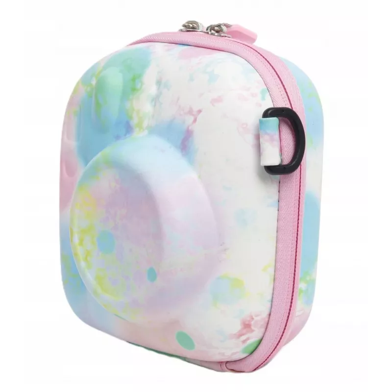 LOVEINSTANT Capa protetora para Fujifilm Instax Mini 99/12/11/9/8/7+/40, pele PU com gradiente multicolor