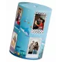 LOVEINSTANT Moldura de fotos cubo dobrável para 24 impressões Instax Mini - Sea Blue