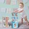 LOVEINSTANT Moldura de fotos cubo dobrável para 24 impressões Instax Mini - Sea Blue