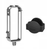 SUNNYLIFE Suporte de armação com 2 encaixes de sapata fria e tampa de objetiva em silicone para Insta360 X4 (Preto)