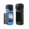 SUNNYLIFE Conjunto de tampa de objetiva em silicone e capa para Insta360 X4 - Branco