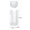 SUNNYLIFE Conjunto de tampa de objetiva em silicone e capa para Insta360 X4 - Branco