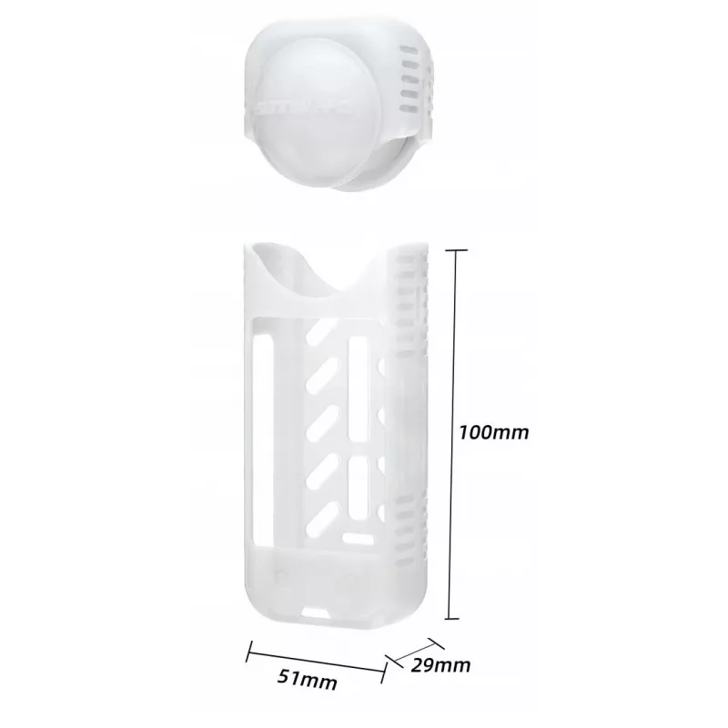 SUNNYLIFE Conjunto de tampa de objetiva em silicone e capa para Insta360 X4 - Branco