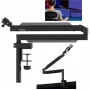 ULANZI Braço articulado para microfone ZJ05 com pinça de mesa, alcance de 690 mm, Preto