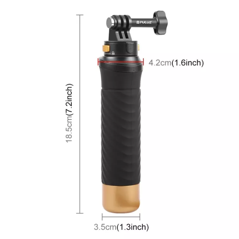 PULUZ Punho flutuante bastão de flutuação para câmaras de ação GoPro SJCAM Xiaomi DJI Insta360 PU1053B