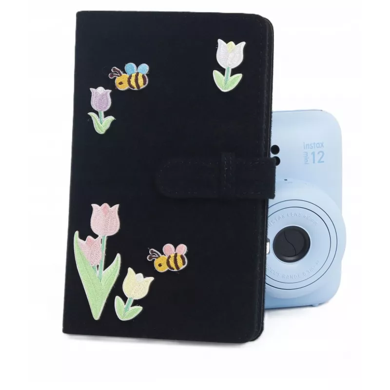 LOVEINSTANT Álbum de fotografias para 96 fotos compatível com Fujifilm Instax Mini 99, 12, 40, 11, 9, Evo, LiPlay, Link – Design de tulipas