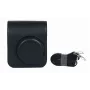 LOVEINSTANT Bolsa de câmara para Fujifilm Instax Mini 41 - Bolsa protetora em pele PU preta com alça de ombro