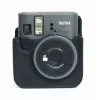 LOVEINSTANT Bolsa de câmara para Fujifilm Instax Mini 41 - Bolsa protetora em pele PU preta com alça de ombro