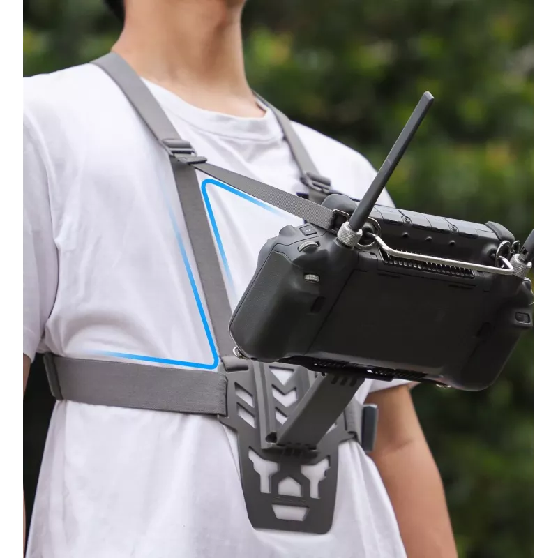 SUNNYLIFE Correia de peito para comando DJI RC Plus - Preto