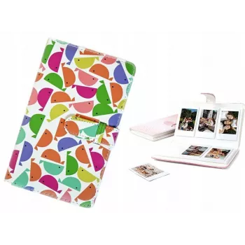 LOVEINSTANT Álbum de fotografias para Fujifilm Instax Mini 12 40 11 9 8 7 Evo Liplay Link - 96 fotografias - Design de baleia