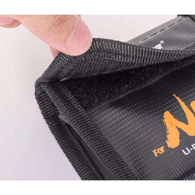 SUNNYLIFE Bolsa de armazenamento à prova de fogo para baterias LiPo para DJI Neo / Neo 2, capacidade para 3 baterias, Preto