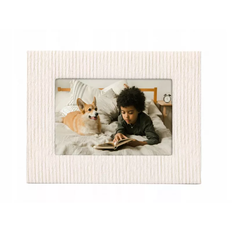 Moldura de fotografias de pé para 10x15 cm Ecru Beige Vertical Horizontal Loveinstant
