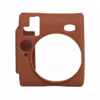 LOVEINSTANT Capa de proteção em silicone para Fujifilm Instax Mini 99 - Castanho