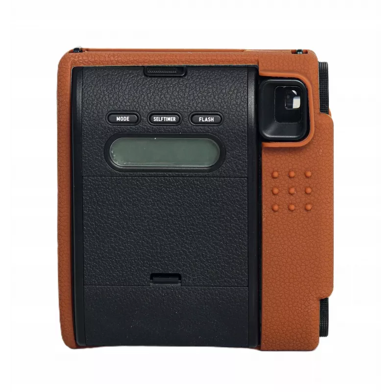 LOVEINSTANT Capa de proteção em silicone para Fujifilm Instax Mini 99 - Castanho