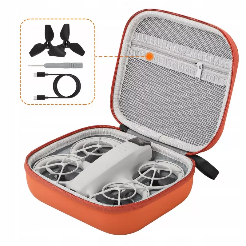 SUNNYLIFE Bolsa de transporte para drone DJI NEO - Capa rígida de proteção com acessórios - Preto