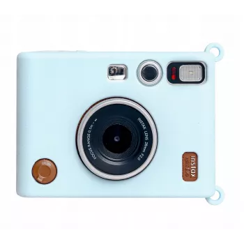 LOVEINSTANT Capa de silicone para câmara Fujifilm Instax Mini Evo - Azul