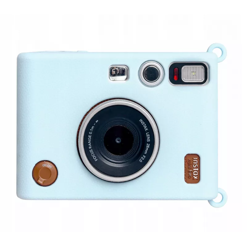 LOVEINSTANT Capa de silicone para câmara Fujifilm Instax Mini Evo - Azul
