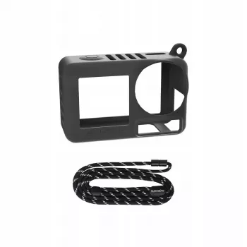 SUNNYLIFE Capa de proteção em silicone com cordão para DJI Osmo Action 5 Pro / OA5-BHT885