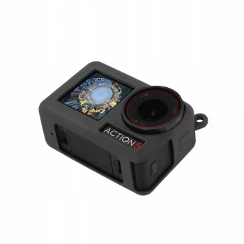 SUNNYLIFE Capa de proteção em silicone com cordão para DJI Osmo Action 5 Pro / OA5-BHT885