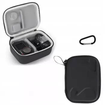 SUNNYLIFE Bolsa de transporte de proteção para DJI Osmo Action 3, 4, 5 Pro - Concha rígida EVA, resistente a choques, preto