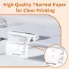 Phomemo 3x Rolo de papel de etiquetas autoadesivas Branco 110mm para Phomemo M832 M04S M04AS / Q22-RMS10-107