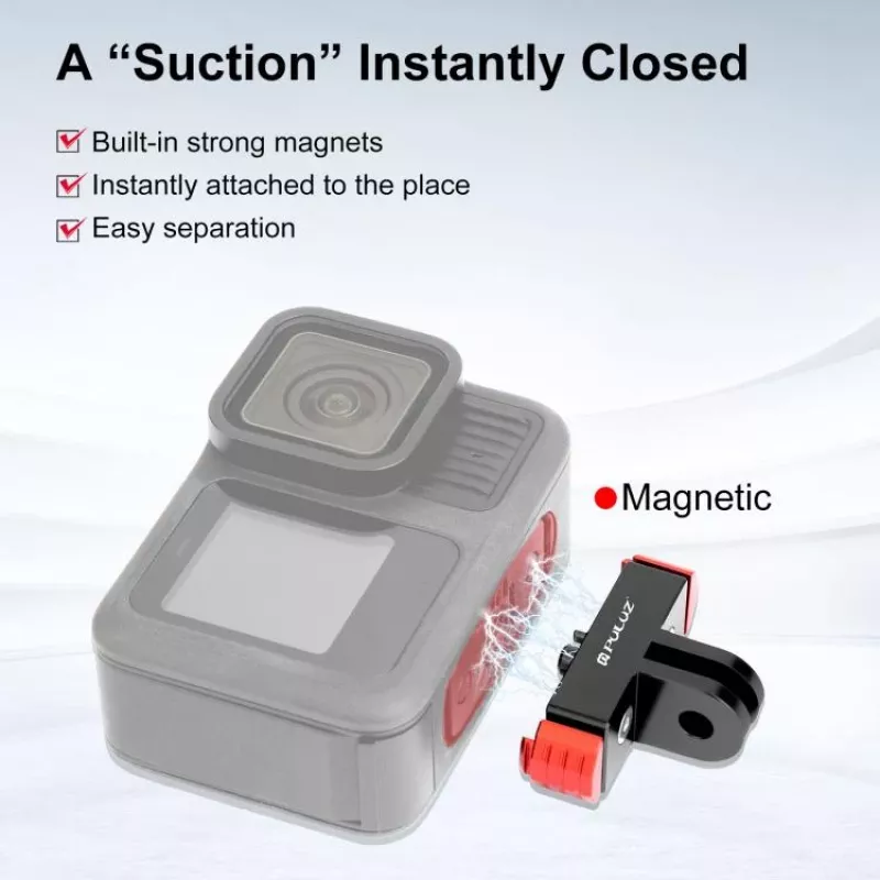 PULUZ Suporte Magnético de Libertação Rápida para GoPro Hero 13 Black / PU712R
