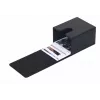 Caixa de armazenamento de fotografias LOVEINSTANT para 100 cópias – compatível com Fuji Instax Wide, Square, Polaroid 600, Now – preto com janela