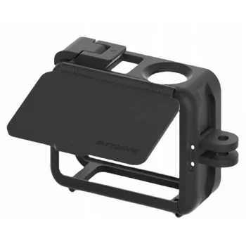 Suporte de moldura + tampa de objetiva SUNNYLIFE para DJI Osmo Action 5 Pro / 4 / 3 - preto