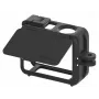 Suporte de moldura + tampa de objetiva SUNNYLIFE para DJI Osmo Action 5 Pro / 4 / 3 - preto