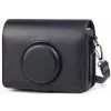 LOVEINSTANT Kit 2em1 de capa de proteção e protetor de ecrã em vidro temperado para Fujifilm Instax Mini Evo - Preto