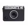 LOVEINSTANT Kit 2em1 de capa de proteção e protetor de ecrã em vidro temperado para Fujifilm Instax Mini Evo - Preto