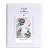 LOVEINSTANT Kit 5em1: Capa + vidro temperado + álbum 64 bolsas + bolsa para fotografias + molduras para Fuji Instax Mini Evo / Preto