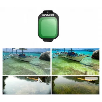 SUNNYLIFE Filtro polarizador CPL para drone DJI Flip + bolsa de proteção Fi963