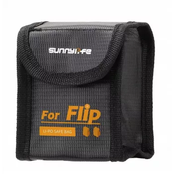 SUNNYLIFE Bolsa de segurança à prova de fogo para bateria para drone DJI Flip - espaço para 2 baterias - FP-DC955-2