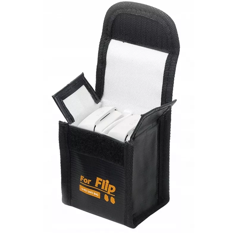 SUNNYLIFE Bolsa de segurança à prova de fogo para bateria para drone DJI Flip - espaço para 2 baterias - FP-DC955-2