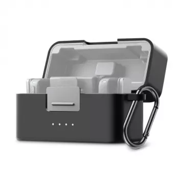PULUZ Capa de proteção em silicone para estojo de carregamento DJI Mic Mini - Preto