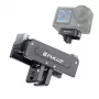 PULUZ Adaptador de 1/4 inch para suporte GoPro para DJI Osmo Action 5 Pro / 4 / 3 - Preto