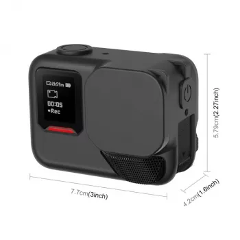 PULUZ Capa de proteção em silicone para Insta360 Ace Pro 2 - Preto