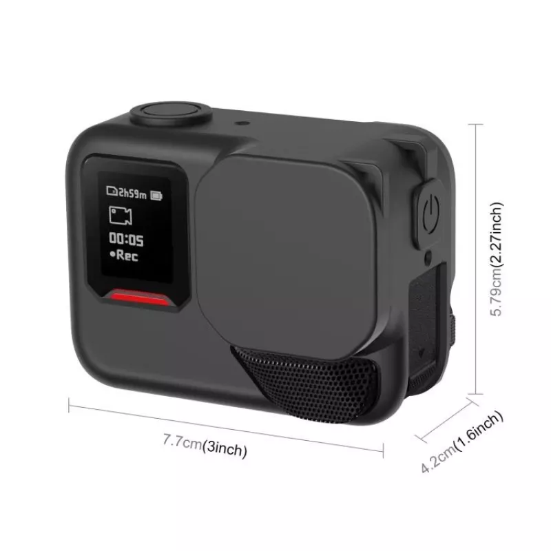 PULUZ Capa de proteção em silicone para Insta360 Ace Pro 2 - Preto